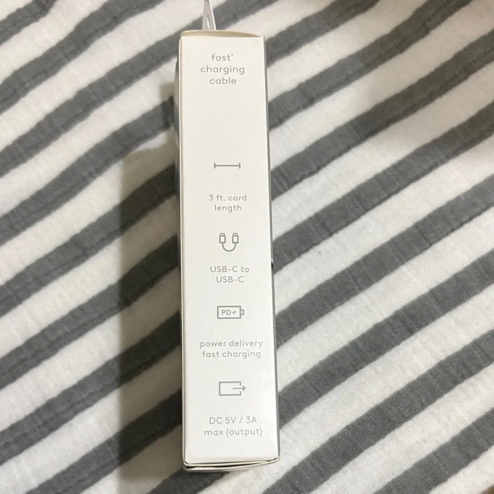 Heyday Silver USB-C Fast Charging Cable